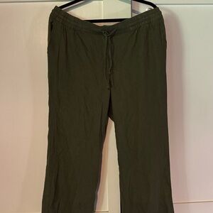 Old Navy Olive Wide Leg Pants